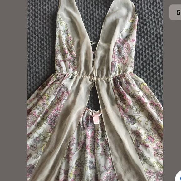 Victoria’s Secret Floral Long Chiffon CoverUp Gown - Picture 3 of 7